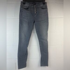 Hudson Natalie Exposed Button Super Skinny Jeans, 28